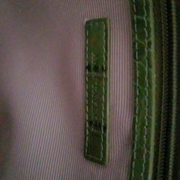 Ann Taylor Genuine Leather Olive Green Handbag - Picture 6 of 9